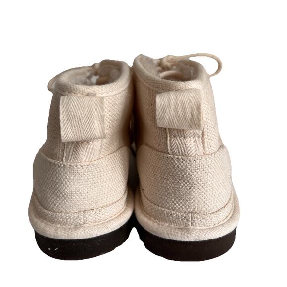 UGG Men's Neumel Canvas II Wool Lined Chukka Lace Up Boots in White Cap Size 11 - Picture 5 of 10